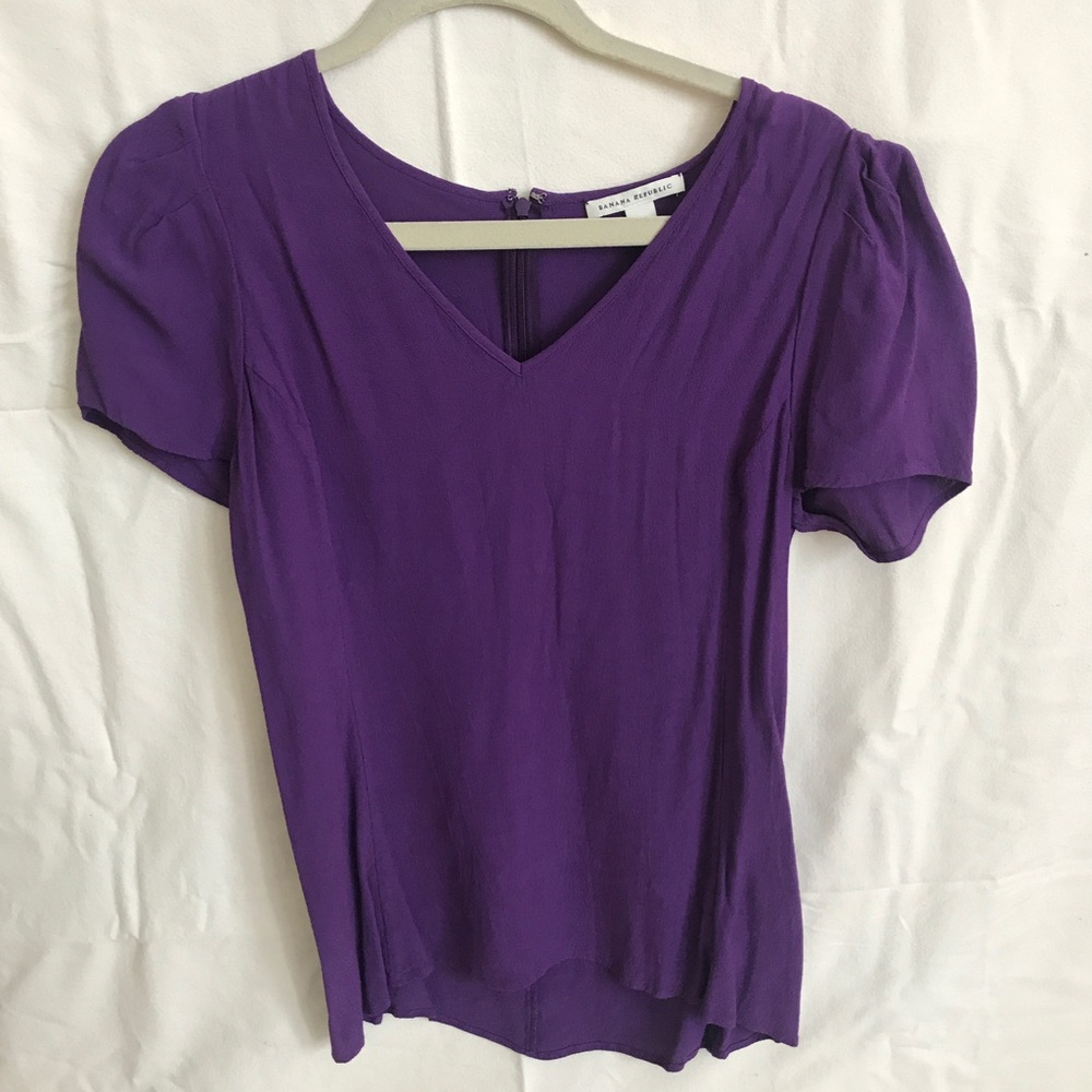 Purple Chiffon Blouse